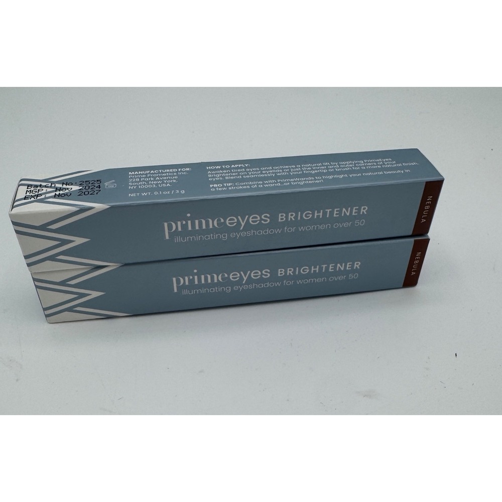 Prime‎ Prometics PrimeEyes Brightener Illuminating Eyeshadow Nebula Lot of 2 3g